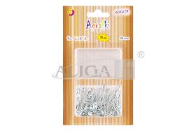 Agrafki AGR-6057 srebrne, rozm. 28mm, op. 50szt..