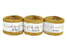 Kordonek KOB-01 metalizowany złoty 2mm x 50m op.