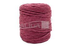 Sznurek bawełniany do makramy SBK-16 bordowy 5mm x 100m (splot 21 nitek)