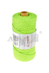 Sznurek bawełniany SBW-103 jasnozielony 3mm x 100m (splot 21 nitek)