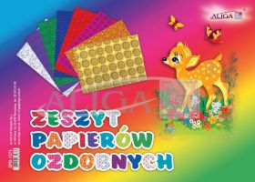 Zeszyt papierów ozdobnych - mix ZPD-1373 (B4) 25x35cm, 8 kartek PROM