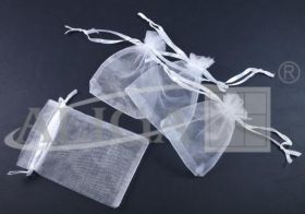 Woreczki SO-30-03 z organzy białe 10x15cm op.24szt.