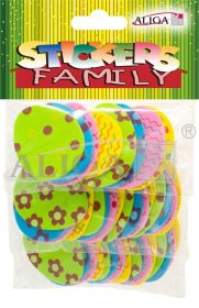 Wielkanoc naklejki NKW-9519 piankowe, op. 40 szt. 