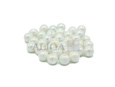 Koraliki plastikowe PJ-0836 opalizujące,perłowe 10mm op.80szt.