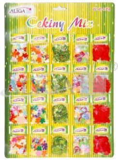 Cekiny pastel WMT-102(27)-mix,plansza PROM