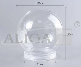 Kula plastikowa ABS-10 z podstawką, rozm. 10,5cm, op 4szt.