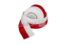 Wstążka dwukolorowa AX100-00R biało-czerwona 100mm/20m 1 rolka
