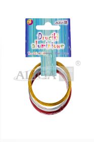 Druciki aluminiowe DA-1204 mix 3 kolorów, gr. 0,3mm, dł. 10m