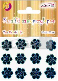 Dżety JET-3072 kryształki samoprzylepne kwiatki 20mm PROM