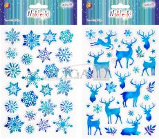 Naklejki NKX-7179 świąteczne, wypukłe, rozm. 10x15cm