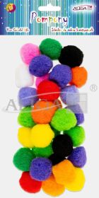 Pompony POM-7337 mix kolorów, rozm. 4cm, op. 30szt.