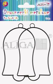 Dzwoneczki metalowe RBK-5495 do powieszenia, rozm. 7x9cm, gr. 1,5mm, op. 2szt. PROM