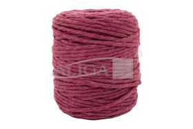 Sznurek bawełniany do makramy SBK-16 bordowy 5mm x 100m (splot 21 nitek)
