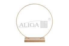 Stojak metalowy SMD-028 z drewnianą podstawką, rozm. 28cm