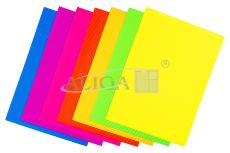 Corrugated board Fluorescent TFF-9094-Mix (7 col.), Sheet 25x35cm