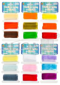 Organza ribbon with edging WSO-1065 25mmX2m 3 colors