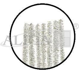 Druty pluszowe DPK-02 metalizowane srebrne