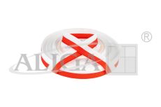 Wstążka dwukolorowa AX06-00 biało-czerwona 6mm/20m 1op