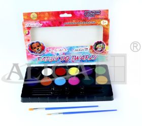 Farby FA-6783 do malowania twarzy i ciała, 12 kolorów PROM