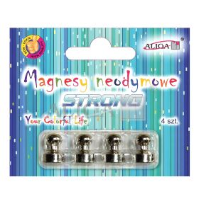 Magnesy neodymowe MAG-1969 STRONG 1,2 x 1,6cm, blist. 4szt.