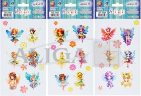 Naklejki NK-5968 wróżki, rozm. 12x20cm