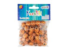 Koraliki PJ-0590 plastikowe, mix wzorów i rozmiarów, op.60szt.