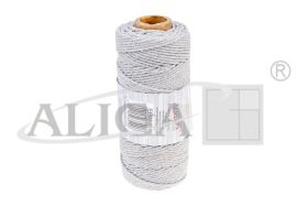 Sznurek bawełniany SBW-116 szary 3mm 100m (splot 21 nitek)