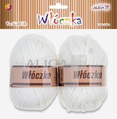 Włóczka WL-3308 biała, dł. 50m, op. 2szt.