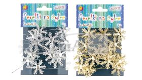 Śnieżynki na żyłce WSP-4435 rozm. 3,5cm, dł. 2m
