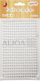 Dżety  JET-2764 kryształki samoprzylepne perłowe  5mm