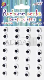 Ruchome oczka MT-6415(159) samop.owalne 10mm/bl.28 szt.