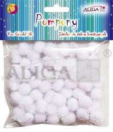 Pompony metalizowane PM-4460 perlowe 1,3cm op.