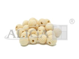 Koraliki drewniane PJ-0812 18mm op.40szt.