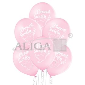 Balony BN06-754 - Chrzest Święty: dziewczynka - op. 6 szt.
