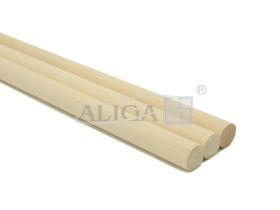 Drążek drewniany DD-3016 naturalny, op.3szt., śr.16 mm,dł.30 cm.
