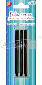 Farba permanentna FPP-2348 w pisaku, czarna, blist. 3szt., rozm. 0,7mm, 1,5mm, 2mm