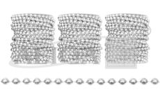 Korale na szpulce KOR-6163 kol. srebrny, rozm. 5mm x 10m, box zawiera 3szt.