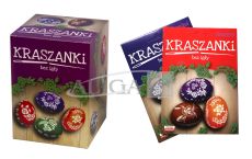 Kraszanki NKW-6356 zestaw naklejek w stylu ludowym i 3 barwniki do jaj, op. 25 zestawów
