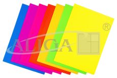 Tektura falista fluorescencyjna TFF-9094-MIX (7 kol.), arkusz 25x35cm