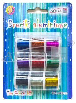 Aluminum wires on spools DA-3656 0,3 mm x 3 m. 9 col.