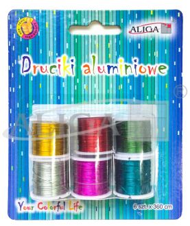 Aluminum wires on spools DA-3717 0,3 mm x 3 m. 6 col.