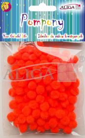 Pompony POM-307 pomarańczowe 1cm op.120szt.