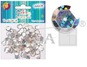Holographic sequins MT-6596(57) Silv.10g.