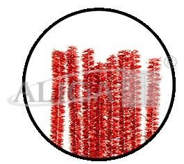 Druty pluszowe DPK-03 metalizowane czerwone