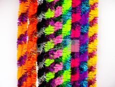 Druciki pluszowe DP-0217 przeplatane metalizowane mix kolorów 9mm x 50cm
