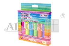 Kredki FCN-7109 do twarzy i ciała, opakowanie zawiera 6 neonowych kolorów PROM