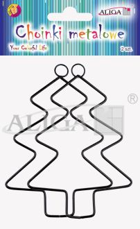 Choinki metalowe RBK-5471 do powieszenia, rozm. 7x9cm. gr. 1,5mm, op. 2szt. PROM
