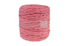 Sznurek bawełniany do makramy SBK-30 ciemny róż 5mm x 100m (splot 21 nitek)