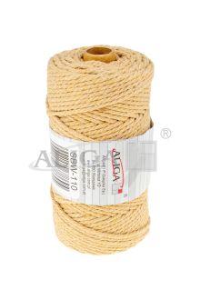 Sznurek bawełniany SBW-110 jasnobrązowy 3mm x 100m (splot 21 nitek)