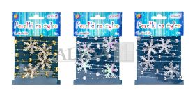 Śnieżynki i perełki na żyłce WSP-4610 rozm. 3,5mm, 3mm i 8mm, dł. 2m